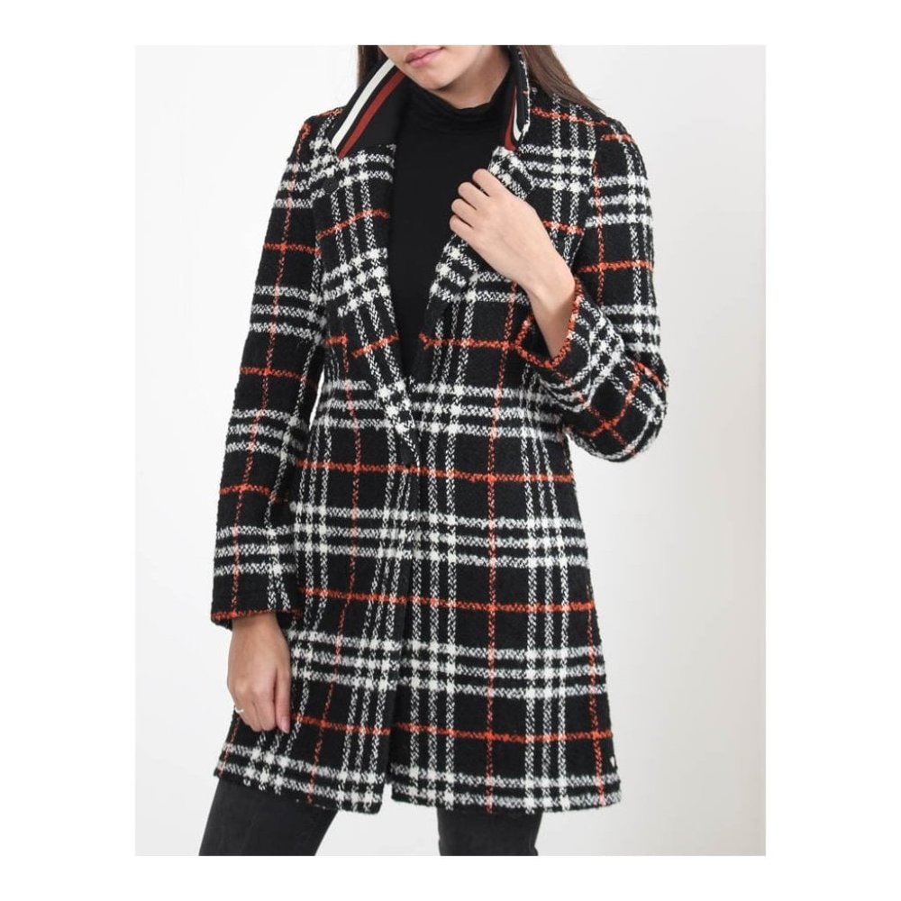 Scotch & Soda Wool Plaid/Checked Winter Coat